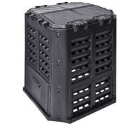 Compostiera da Giardino Nera 68,9x68,9x83,9 cm 360 L