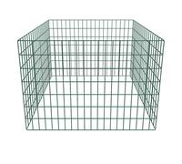 Compostiera da Giardino Quadrata a Rete 100 x 100 x 70 cm