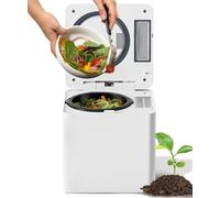 Compostiera elettrica da 3 litri per casa, compostaggio da cucina per piano di lavoro, inodore, pulizia automatica, display a LED, compostaggio one-touch per gestire gli sprechi alimentari domestici