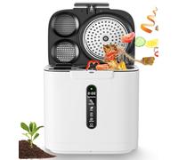 Compostiera elettrica da cucina, secchio per compost da appoggio intelligente per interni ed esterni, secchio per compost elettrico inodore da 3,8 litri di grande capacità