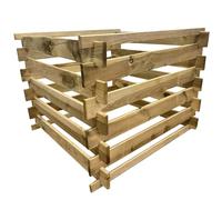 Compostiera in legno per compostiera, 90 x 90 x 70 cm