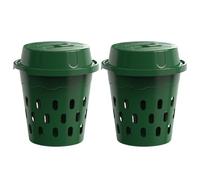 Compostiera per lombrichi interrata, Compostiera per lombrichi da 12 litri per aiuole da giardino e uso domestico, Contenitore per vermicompostaggio per principianti, Verde, Contenitore
