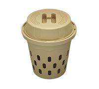 Compostiera Per Lombrico Interrata, Fori Di Ventilazione Integrati, 24x24x27,4 Cm, Contenitore Per Compost Per Lombrico Da Esterno, Contenitore Per Vermicompostaggio, Facile Da Pulire E Mantenere, Per