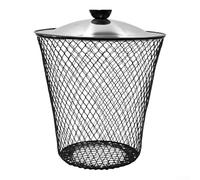 Compostiera per vermi da cortile con alloggiamento in ferro per lo smaltimento quotidiano dei rifiuti organici e la generazione di compost senza componenti elettrici (1 set)