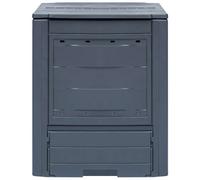 Compostiere per Giardino 3 pz Grigio 60x60x73 cm 780 L
