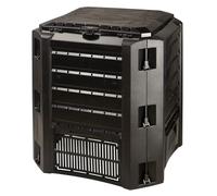 Composto 380 L PROSPERPLAST Compogreen in plastica nera, 82,6 (altezza) x 71,9 (larghezza) x 71,9 (profondità) cms