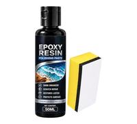 Composto Lucidante Resina Epossidica Pasta Riparatrice Per Graffi 50 Ml Con | Kit Lucidatura Resina Epossidica per Piani di Lavoro, Mobili, Tavoli, Opere d'Arte, Bagno, Cucina e Ambienti Do