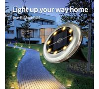 Compra 1 Prendi 1 Gratis, Compra di Più Prendi di Più Luce Bianca/Luce Calda IP44 Lampada Solare da Terra per Esterno, Luce Bianca Chiara e Luminosa Come la Luna, Luce Calda Accogliente e Romantica Co