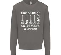 Compra Più Chitarre Dicono Le Voci Divertente Uomo Felpa Maglione