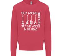 Compra Più Chitarre Dicono Le Voci Divertente Uomo Felpa Maglione