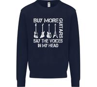 Compra Più Chitarre Dicono Le Voci Divertente Uomo Felpa Maglione