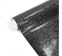 CompraFun Pellicola Wrapping Auto, 30 x 150CM Pellicola Adesiva per Auto in Vinile, Pellicola Carbonio Adesivi Senza Bolle D'aria, per Decorare Auto/Moto/Bici (Maya Nero)