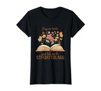 Comprami Libri e Dimmi a STFUATTDLAGG Maglietta con Stampa Grafica Economica, Donna, Nero, M