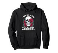 comprare i suoi libri chiamarla una brava ragazza Smut Dark Romance Skull Felpa con Cappuccio