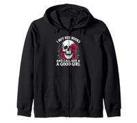 comprare i suoi libri chiamarla una brava ragazza Smut Dark Romance Skull Felpa con Cappuccio