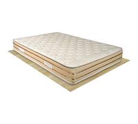 Comprarredo Materasso una piazza e mezza molle in acciaio temperato CORFÙ, 120x190x23 cm di altezza, con supporto perimetrale rinforzato, materasso rigido anche per pesi importanti