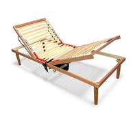 Comprarredo Rete letto motorizzata 3 Snodi 80x190 cm con telecomando - Struttura in legno massello, 26 doghe, regolazione testiera e pediera