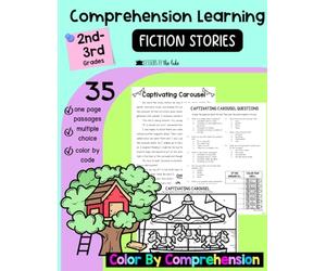 Comprehension Learning Resources: Reading Practice 2nd Grade, At Home Literacy Activities, Educational Workbook 3rd Grade