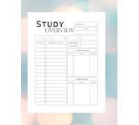 Comprehensive Study Planner for Students: Academic Organizer for Assignments and Exams | 8.5”x11” with 122 Pages