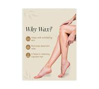 Comprehensive Waxing Benefits Guide Poster Chart on Hair Removal Advantages Canvas Wall Art Salon Grand Opening Gift(Framed,08x12inch(20x30cm))