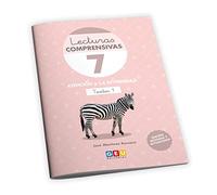 Lecturas comprensivas 7. Cuaderno de refuerzo escolar I 2º de primaria I Ejercicios de comprensión lectora. Ortografía y gramática. Leo Textos hasta 50 palabras. Pauta cuadrícula I Editorial GEU.