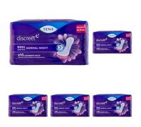 Compresa Tena Discreet Noche Normal 10U (Confezione da 5)