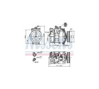 Compresore Climatizzazione Per NISSENS Audi A4 A5 Q5 8E0260805AJ 8K0260805C