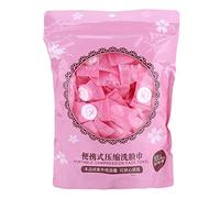 Compressa Asciugamano Asciugamani Usa e Getta,Asciugamano Capsula detergente magica viso Mini Coin Washing Tissue monouso Tessuto non tessuto Tessuti portatili per casa e attività all'aperto (100Pcs)