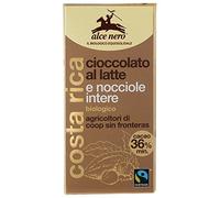 Compressa di cioccolato al latte e nocciole - Alce Nero - 100g