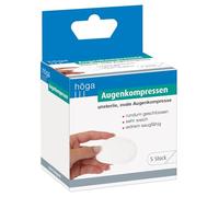 Compressa oculare ovale completamente chiusa, 52 x 70 mm, non sterile, confezione da 5