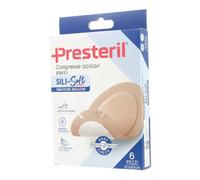 Compressa oculare presteril sili-soft skin 6,5 x 9,5 cm 6 pezzi