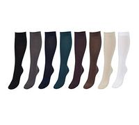 COMPRESSANA Twist - calze di sostegno per il lavoro, i viaggi, lo sport e il tempo libero - sostegno efficace con compressione di circa 18 mmHg - taglia 4 - colore blu notte - 1 paio