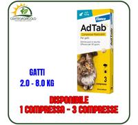 COMPRESSE ANTIPARASSITARIE ELANCO ADTAB PER GATTI DA 0.5 FIN 8 KG 1-3 COMPRESSE