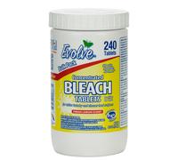 Compresse di candeggina concentrata Evolve, confezione da 240 compresse, 1 confezione, limone fresco