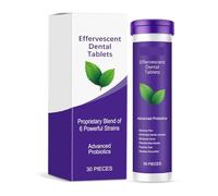 Compresse di Dentifricio Fresh Breath, Rimuovono le Macchie Dai Denti, Ne Ravvivano Il Colore, Donano Una Freschezza Duratura, Sono Compatte E Portatili, Ideali for I Viaggi(2pcs)