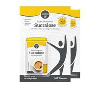 Compresse dolcificanti al sucralosio BORCHERS, dolcificante da tavola 2 x 300 compresse, miscela di sucralosio e zucchero, ipocalorico, comodo dispenser, dolcificante, alternativa allo zucchero