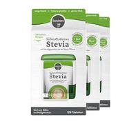 Compresse dolcificanti alla stevia BORCHERS, dolcificante da tavolo 3x120 compresse, miscela di stevia e zucchero, ipocalorico, comodo dispenser, dolcificante, alternativa allo zucchero
