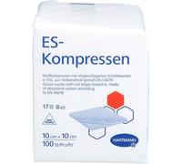 Compresse ES, non sterili, 10 x 10 cm, 8 scomparti, 100 pezzi