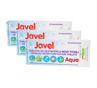 Compresse Javel Aqua per la purificazione dell'acqua 20 pz - 3 confezioni