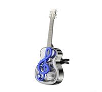 Compresse per aromaterapia con deodorante a forma di chitarra, progettate per le prese d'aria condizionate e migliorano l'atmosfera interna (blu)