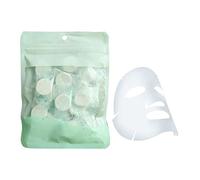 Compresse per Maschera Facciale Naturale, Maschera Facciale Monouso, Maschera non Tessuta a Fogli Compressi, Maschere per il Viso Compresse Fai-da-te in puro Cotone, per la Cura del Viso (20 Pezzi)