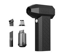 Compressed Air Duster, Air Blower, Cordless Duster,Turbo Powered Mini Portable Blower With led light, Portable for Car Snow&Dust Removal, Rechargeable Cordless Dusters for Outdoor(Black)