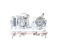Compresseur Clim NISSENS Per Toyota Avensis Picnic RAV 4 II 4472203401
