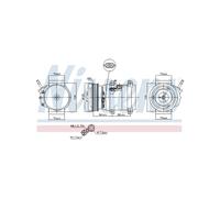 Compresseur Climatizzazione NISSENS Per Opel Antara Chevrolet Captiva Van