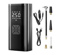 Compresseur D'air Portable Gonfleur De Pneu Électrique Compact Rapide Précis Avec Écran Digital Pompe Automatique Batteria Ricaricabile Pour Voiture Moto Vélo Camping Extérieur Outil Pratique De Secou