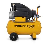 Compresseur d'Aria Silenzioso VITO 24L 10 bar 145 PSI 2,5 CV 206 L/min
