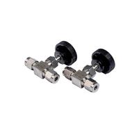 Compression Needle Valve Crane Fit 3/4/6/8/12/14/16mm 1/8" 1/4" 3/8" 1/2" OD Tube 304 316 Stainless Flow Control(SS304,9.52mm)