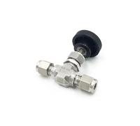 Compression Needle Valve Crane Forged 3000 PSI Fit 3/6/8/12mm 1/8" 1/4" 3/8" 1/2" OD Tube 304 316 Stainless Flow Control(SS304,12.7mm)