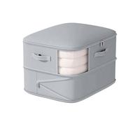 Compression Organizer - Vacuum Storage Bags 2-layer Zippered | Space Saver Clothing Tote Perfect for Clothes, Bedding Quilts, Pillows, Duvets, Mattress or Home Use, 21.26x16.54x11.81in