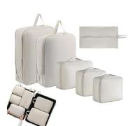 Compression Packing Cube - Travel Organizer for Clothes | Lightweight Nylon Material with Zippers, Space Saving Design, Portable Luggage Companion for Suitcases and Backpacks